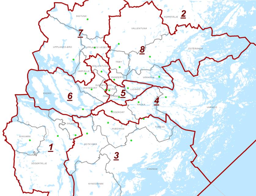 Stockholm regions